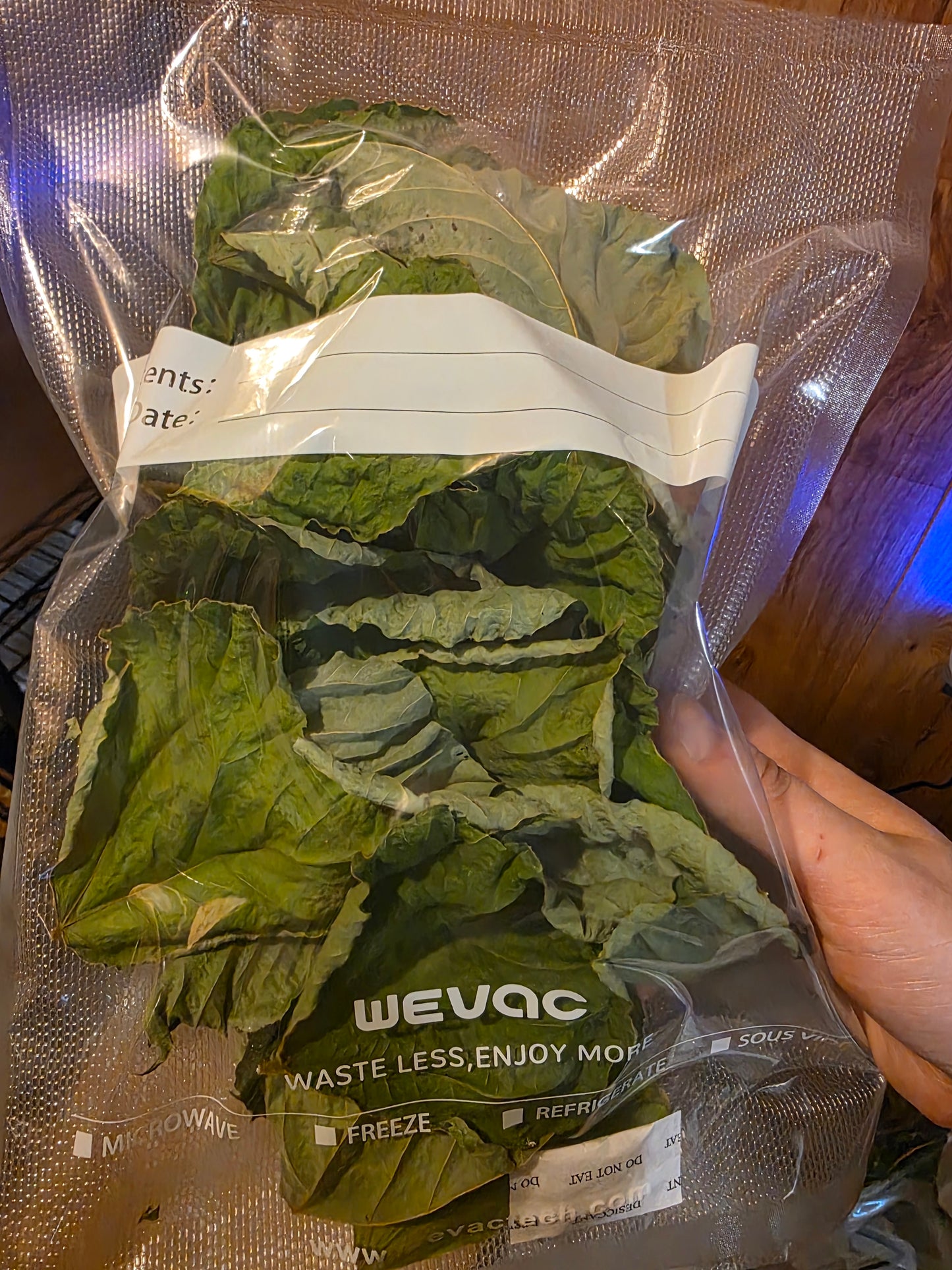 Kudzu leaves